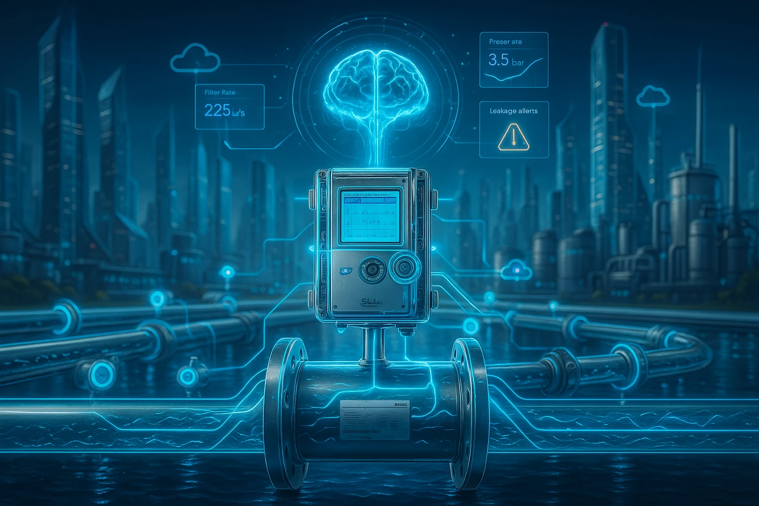 تحول هوش مصنوعی و اینترنت اشیاء (IoT) در صنعت اندازهگیری آب و فاضلاب